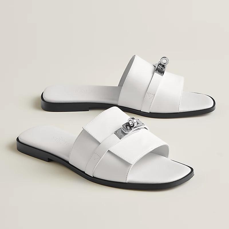 Dép Hermes Giulia Sandal Nữ Trắng